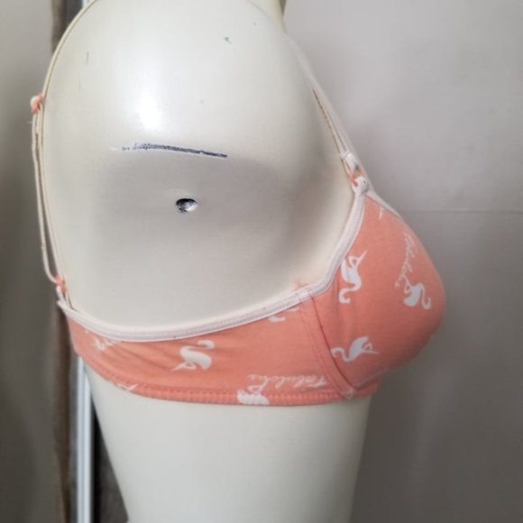La Senza Cute Orange Bra With Flamingos - Picture 2 of 3